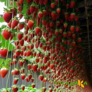 Клубника ампельная Анастасия купить по цене от 370р. в интернет-магазине «Посадика» с доставкой почтой в в Олекминске и по всей России – [изображение №1].