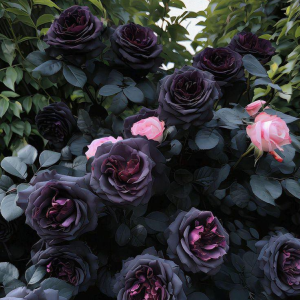 Роза Черная купить по цене от 450р. в интернет-магазине «Посадика» с доставкой почтой в в Олекминске и по всей России – [изображение №1].
